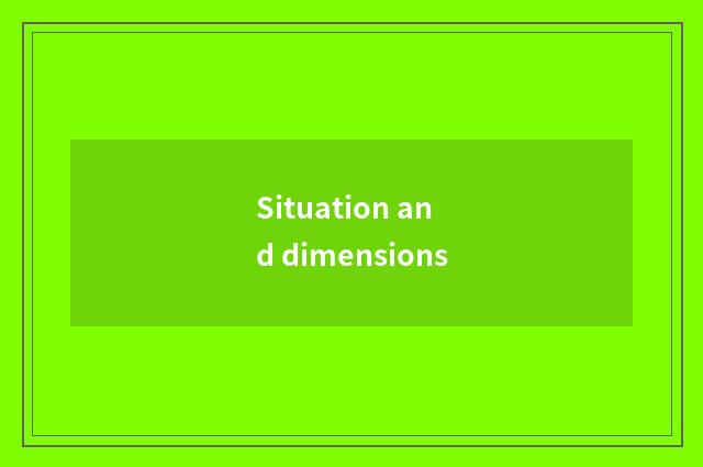 Situation and dimensions