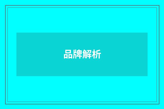 品牌解析