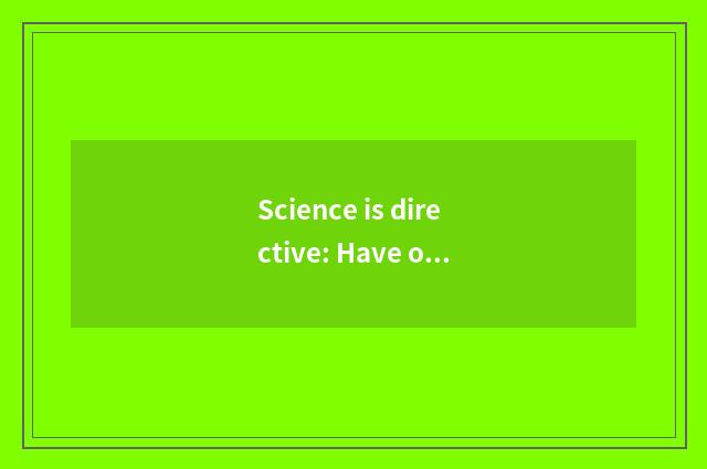 Science is directive: Have oxygen first or do not have oxygen first?