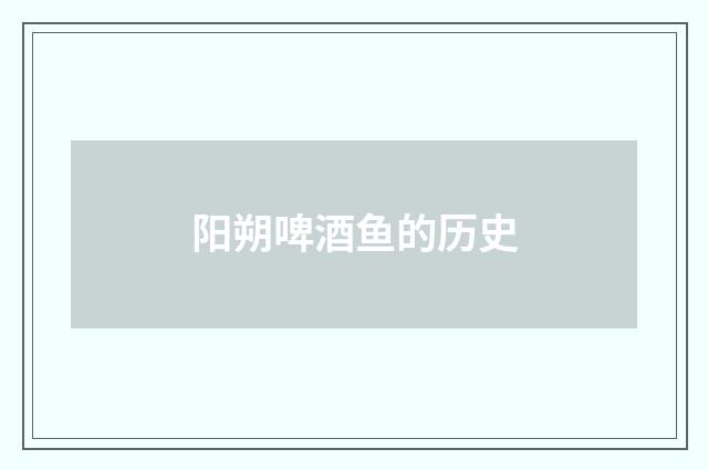 阳朔啤酒鱼的历史