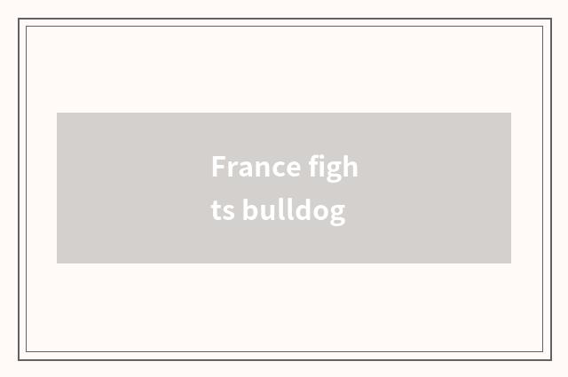 France fights bulldog