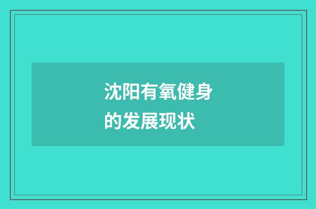 沈阳有氧健身的发展现状