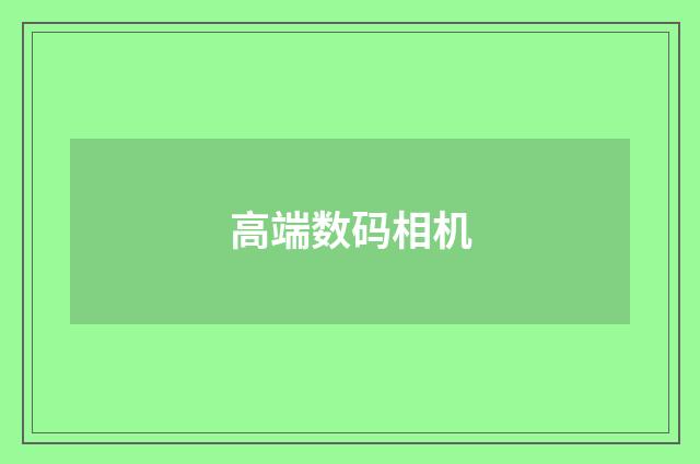 高端数码相机