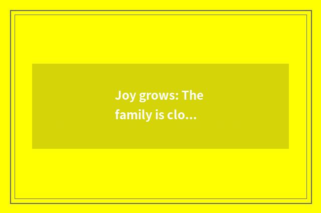 Joy grows: The family is close child interactive activity is shared