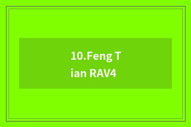 10.Feng Tian RAV4