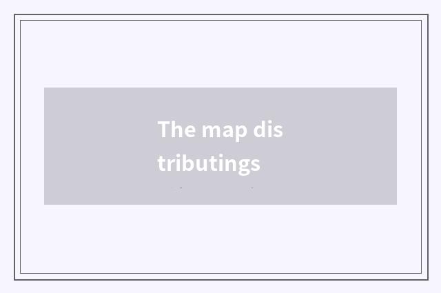 The map distributings