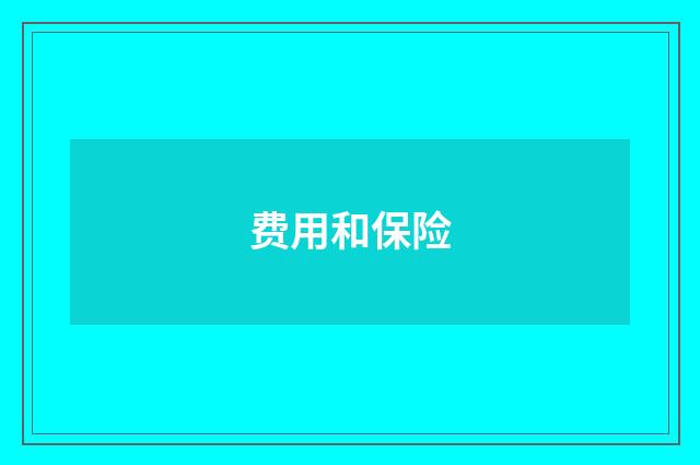 费用和保险