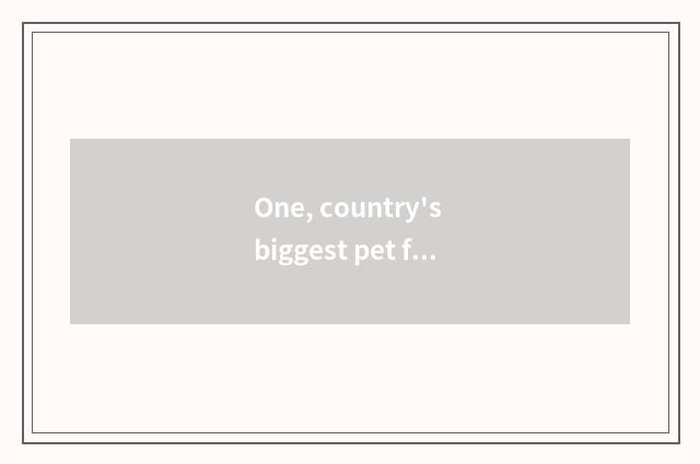 One, country's biggest pet forum?