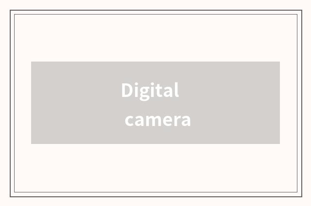 Digital camera