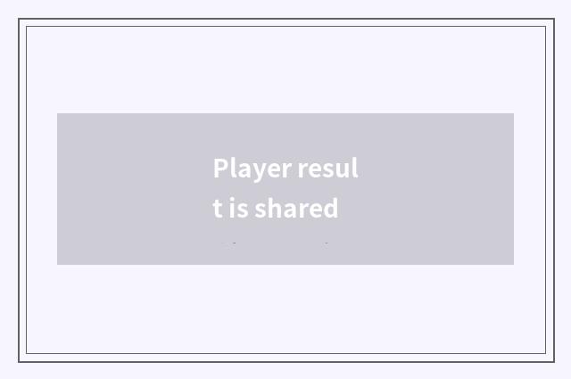 Player result is shared