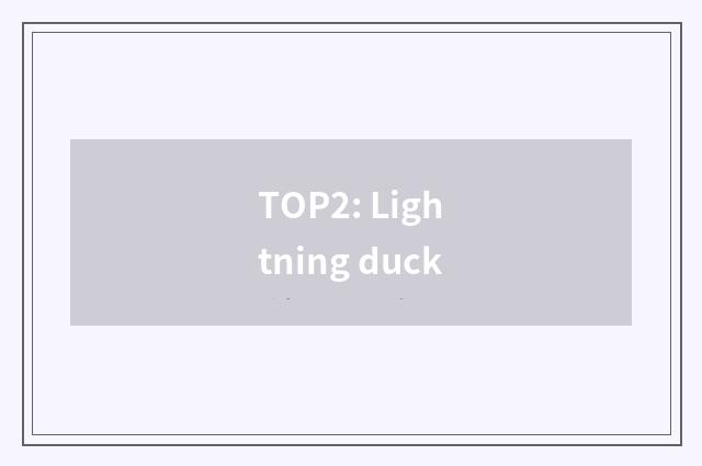 TOP2: Lightning duck