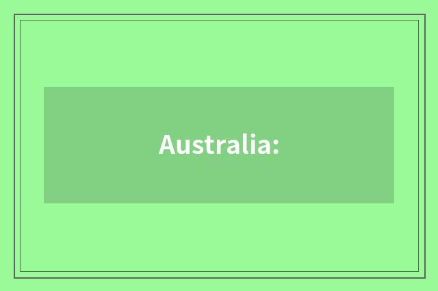 Australia:
