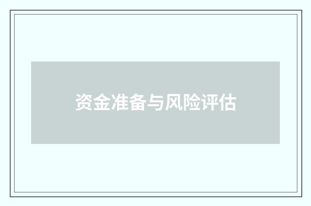 资金准备与风险评估