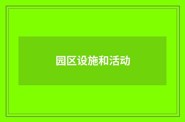 园区设施和活动