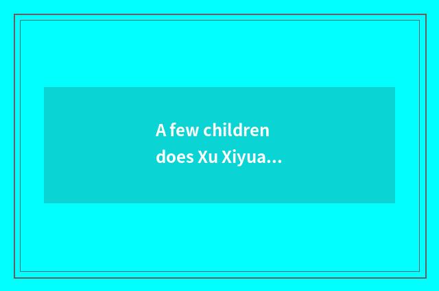 A few children does Xu Xiyuan have?