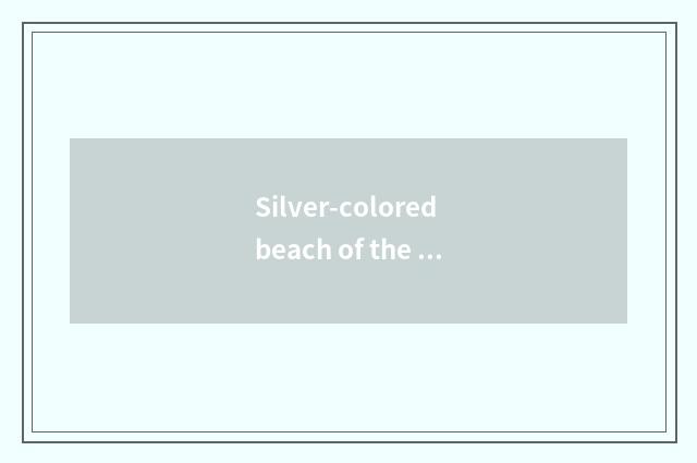 Silver-colored beach of the North sea