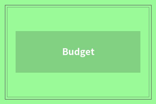 Budget