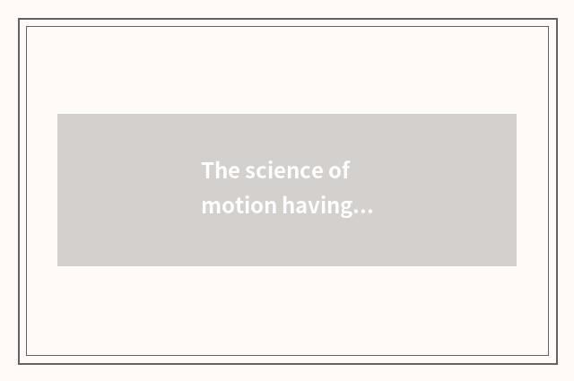 The science of motion having oxygen trains a method