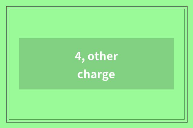 4, other charge
