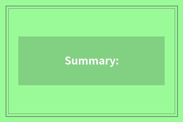 Summary:
