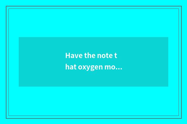 Have the note that oxygen motion fitness plans