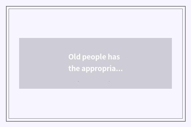 Old people has the appropriate kind of oxygen setting-up exercise in
