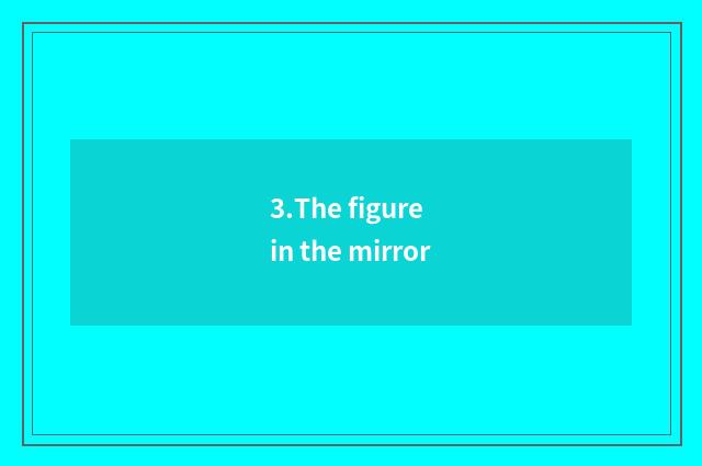 3.The figure in the mirror