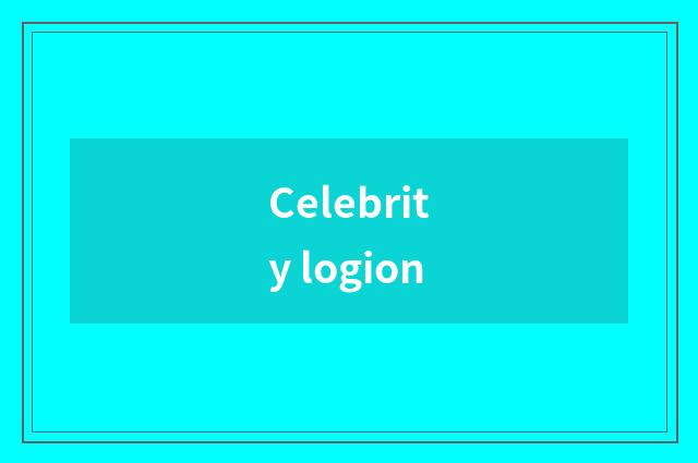 Celebrity logion