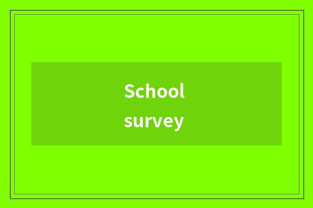 School survey