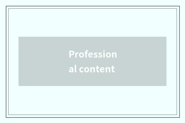 Professional content