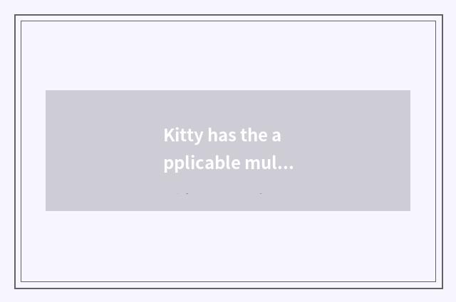 Kitty has the applicable multitude of oxygen setting-up exercise