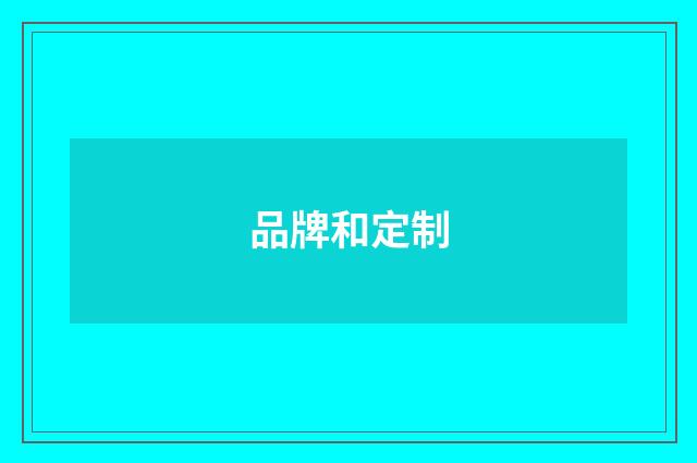 品牌和定制