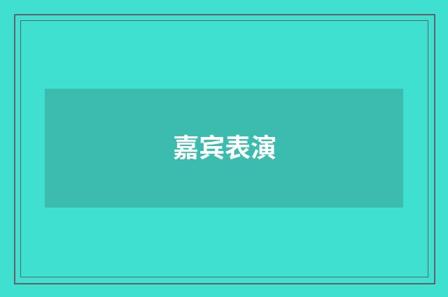 嘉宾表演