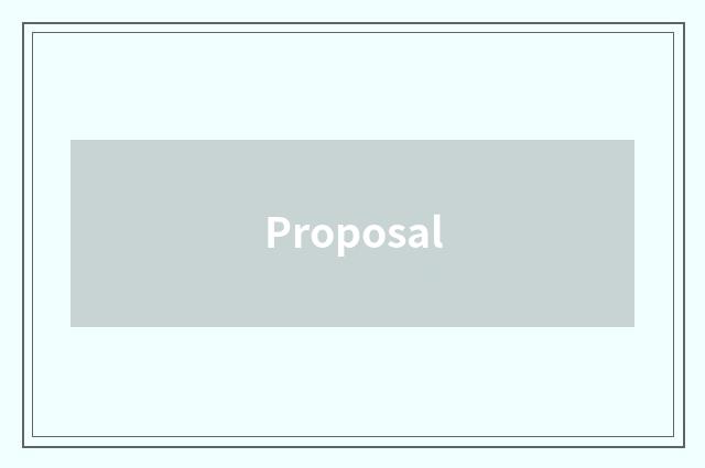 Proposal