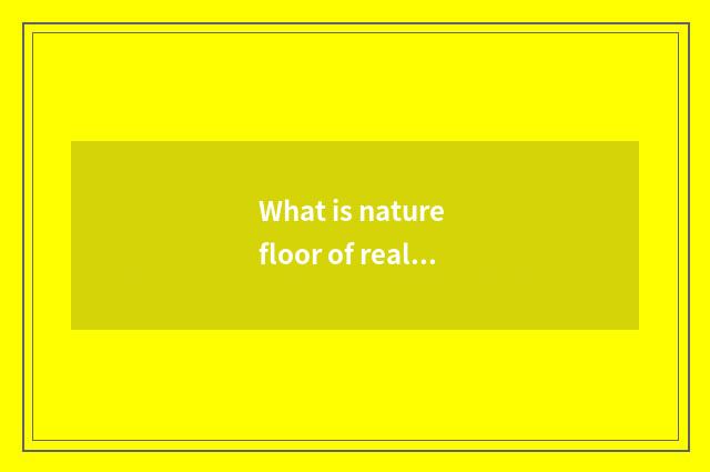 What is nature floor of real wood of 2 wings beans?