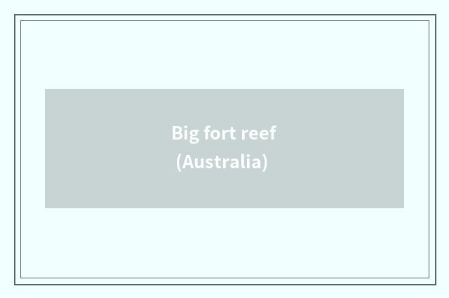 Big fort reef (Australia)