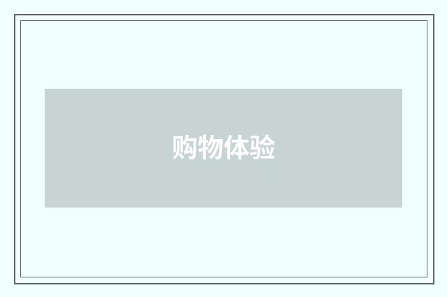 购物体验
