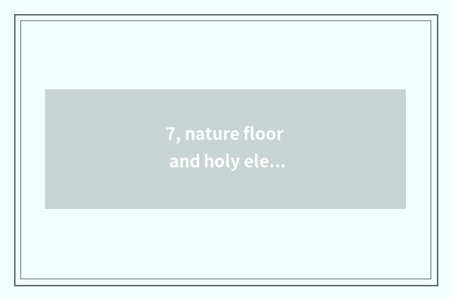 7, nature floor and holy elephant floor which good? How is nature floor differen