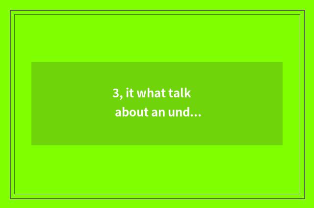 3, it what talk about an undergraduate to strengthen mental health education to 