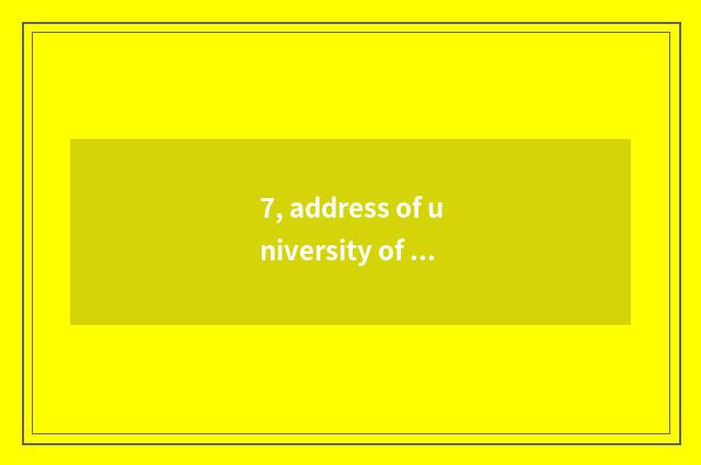 7, address of university of Tianjin finance and economics?