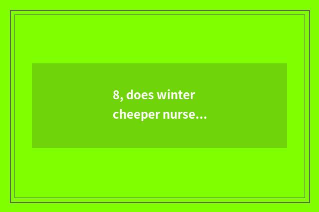 8, does winter cheeper nurse article?