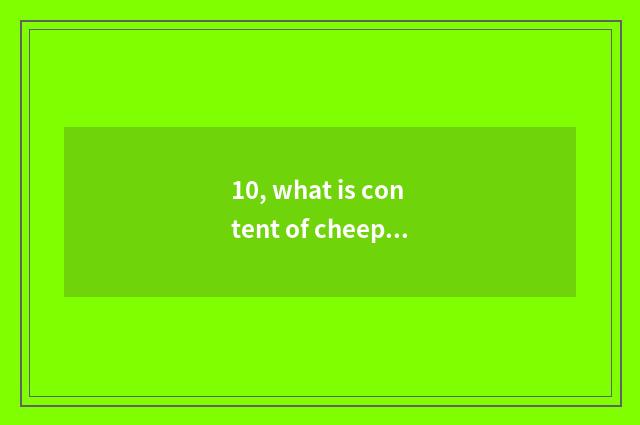 10, what is content of cheeper mental health?