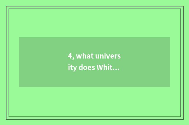 4, what university does White Russia have?