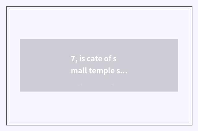 7, is cate of small temple street recommended?