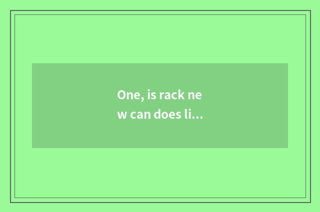 One, is rack new can does limited company of science and technology rely on char
