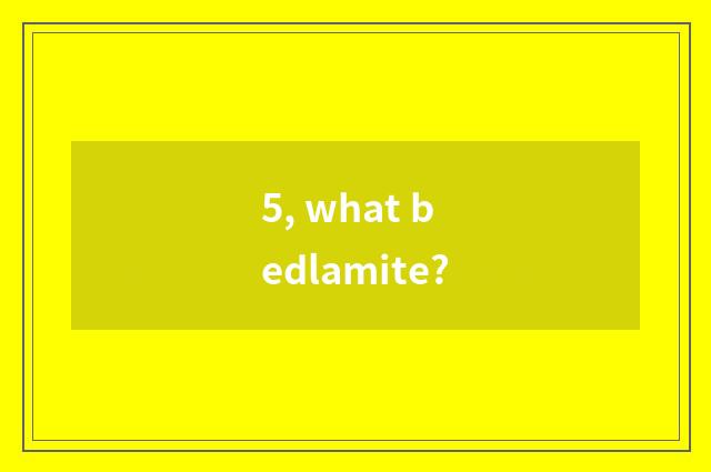 5, what bedlamite?