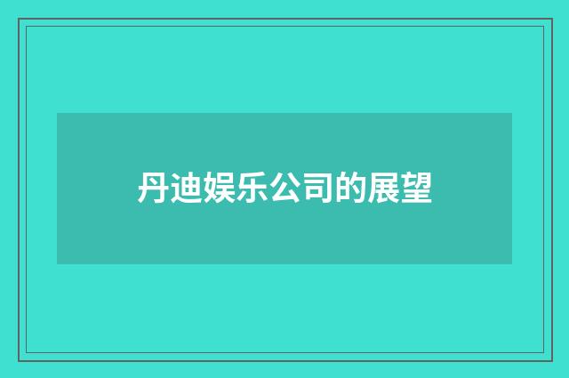丹迪娱乐公司的展望