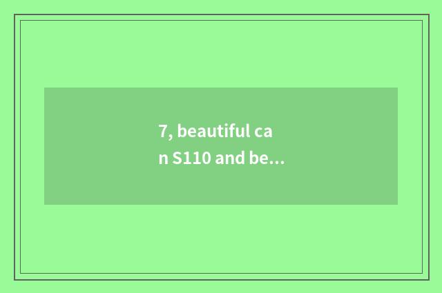 7, beautiful can S110 and beautiful can S200 which good?