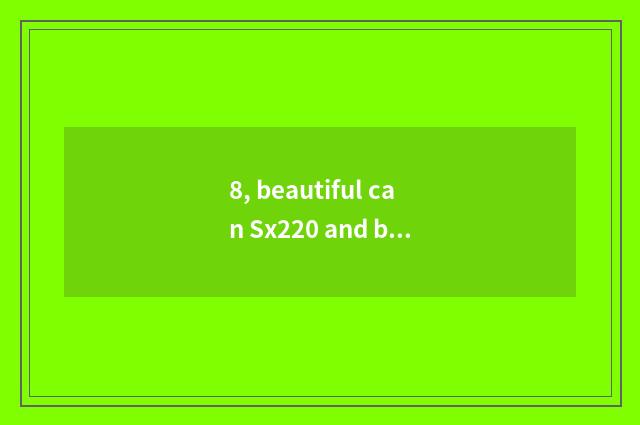 8, beautiful can Sx220 and beautiful can S200 which better?