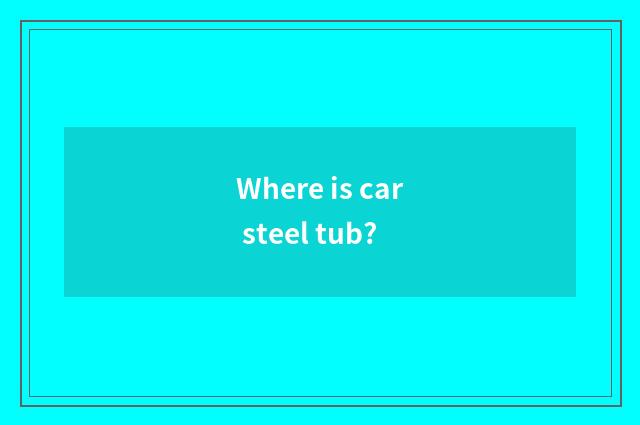 Where is car steel tub?